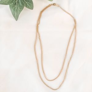 Double Layered Chain Necklace
